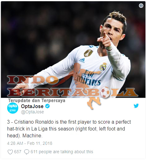 Ronaldo Kembali Buas Dengan Melakukan Hattrick Sempurna